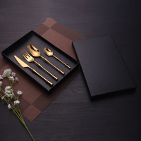Ensemble de couverts de luxe en métal de style royal, vente en gros, ensemble de couverts en acier inoxydable pour restaurants, cadeaux d'affaires, style européen