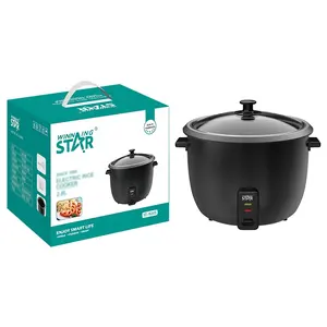 WINNING STAR 1000W 2.8L Steamer Multicooker ST-9345 Electric Pot Style Rice Cooker with Glass Lid Rice Measuring Cup/Scoop