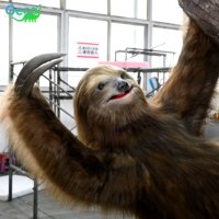 Gecai Animaux grandeur nature Modèle de paresseux animatronique réaliste