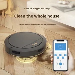 Robot aspirateur et laveur de sols 3-en-1 entièrement automatique avec moteur à brosse pour usage domestique - Product Image 1