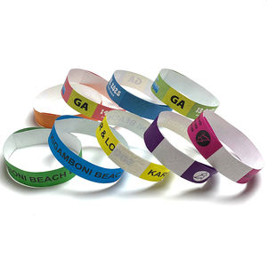 GA <span class=keywords><strong>svip</strong></span> สายรัดข้อมือกระดาษแบบใช้แล้วทิ้งแบบมีกาวในตัวสำหรับงานปาร์ตี้โลโก้ - Product Image 6