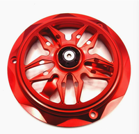 Cache-ventilateur moteur coloré en alliage d'aluminium CNC, disque de pale de ventilateur de refroidissement modifié et durable pour moto