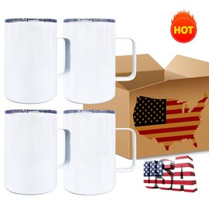 แก้วกาแฟสแตนเลสสตีลสองชั้นสุญญากาศสีขาวเปล่าขนาด 12 ออนซ์ สำหรับการพิมพ์ลายด้วยความร้อนแบบระเหิดสี - Product Image 2