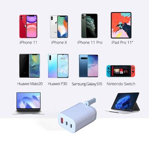 A809 gan pd65w מטען מטען USB רב-יציאה מטען קיר שקע, מובנה USB-A + C יציאות פלט מהיר מטען USB-C חדש לבן - Product Image 4
