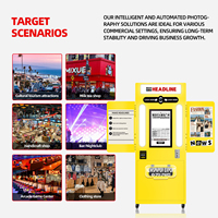 Nouvelle Station d'Impression Photo Booth Coréen pour Journal, Machine Photo DSLR en Libre-Service pour Fêtes, Coque Personnalisable en Couleur