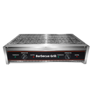 Grill électrique sans fumée 8KW, grill de barbecue électrothermique durable antiadhésif avec interrupteur à air et double commande - Product Image 3
