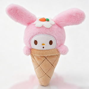 Figura de Anime de 8-15 cm, Derivados de Animación con Licencia de Melody y Kuromi, Peluche de Cono de Waffle, Muñeco de Peluche de Sanrio - Product Image 3