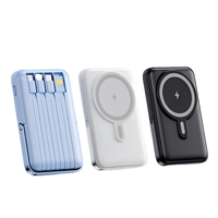 Chargeurs portables universels miniatures et fins sans fil magnétiques Li-Polymère 10000 mAh, batterie externe d'urgence pour téléphone portable