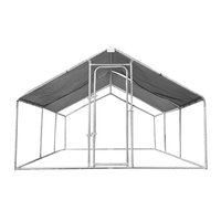 Enclos Métallique Grand Format Accessible sur Mesure pour Volailles en Gros – Poulailler d'Élevage pour Poules Pondoir