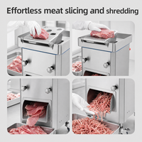 Trancheuse à viande électrique commerciale haute puissance Kessler, en acier inoxydable 304, déchiqueteuse de viande automatique pour restaurant, prix de gros
