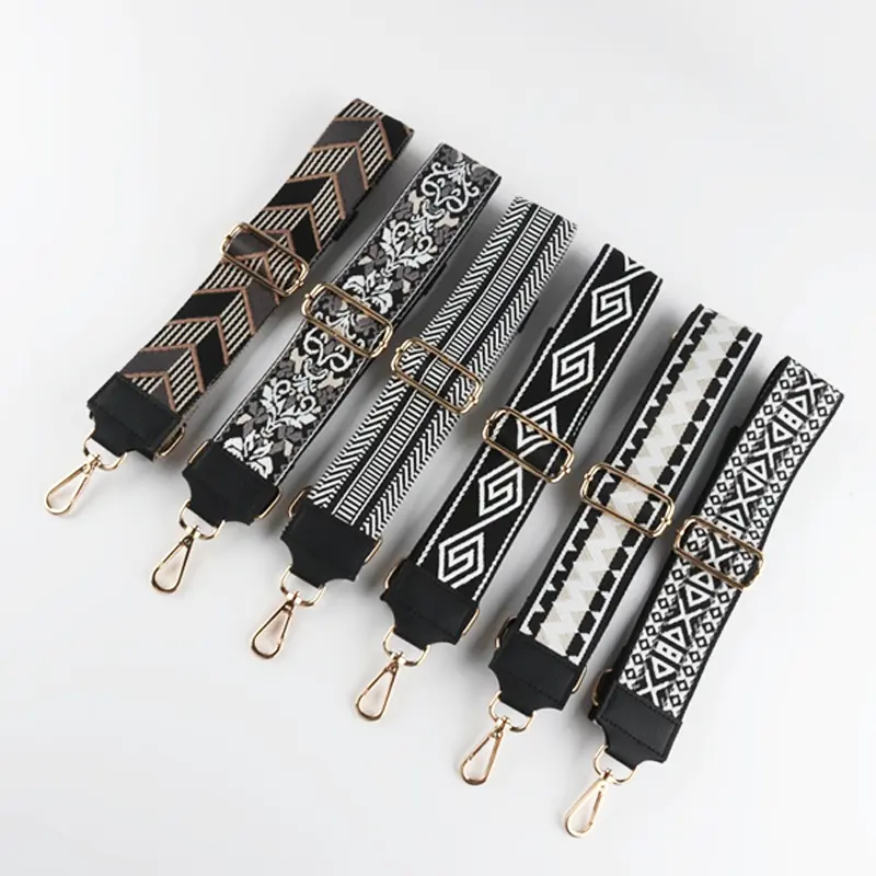 2023 Best New Product verstellbarer Schulter gurt verdicktes und verbreitertes Zubehör für Antik ollisions streifen für Bag Jacquard Bag Strap