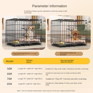TEDDY <span class=keywords><strong>Dog</strong></span> lồng Con chó nhỏ trong nhà có thể gập lại kim loại Pet lồng nhựa khay rắn nút đóng cửa thân thiện với môi trường bảo vệ xe nhà ở - Product Image 4