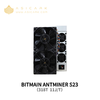 Tout nouveau BITMAIN ANTMINER S23 318T 11J/T SHA-256 refroidissement par Air Bitcoin Machine minière haute efficacité ASICMiner pour ferme