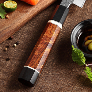 มีดทำครัวเหล็กดามัสกัส110ชั้นแบบญี่ปุ่นมีด ironwood ทะเลทราย & ที่จับ G10 - Product Image 5