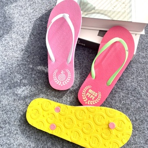 Logo imprimé personnalisé été hommes caoutchouc plage bain douche pantoufles tongs pantoufles en caoutchouc bon marché tongs - Product Image 6