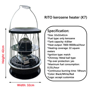 Poê<span class=keywords><strong>le</strong></span> <span class=keywords><strong>à</strong></span> kérosène portable 9000 BTU pour camping extérieur, pêche sur glace, chasse, randonnée, survie, urgence, terrasse - Product Image 2