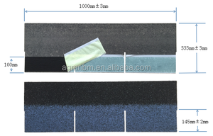 Bardeaux d'asphalte à 3 onglets de haute qualité fabriqués en Chine pour les toitures imperméables et les sous-couches, avec des feutres de toiture durables - Product Image 2