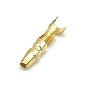 3.5MM Round Auto Battery Wire Bullet Butt Cold-Pressed Quick Connection Brass Splice Terminal DJ211-3.5A