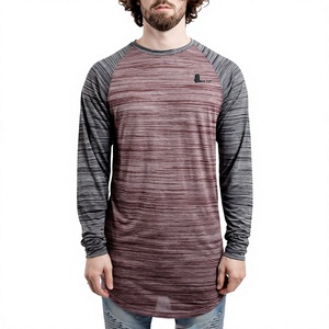 <b>Men's</b> Long Sleeve O-Neck Solid Color Nonwoven Breathable Quick Dry Anti-shrink Casual <b>T</b>-<b>Shirt</b> Cotton/Bamboo Fiber Front Logo - Product Image 1