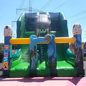 Dinosaur Party <strong>Slide</strong> Double- Lane Dry <strong>Slide</strong> Jumping Bouncy <strong>Indoor</strong> <strong>Slide</strong> Outdoor Castle Playground Equipment for Kids Dino <strong>Slide</strong> - Product Image 1