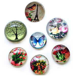 Aimants de réfrigérateur en verre en gros, aimants 3D imprimés avec photo de fruits pour réfrigérateur - Product Image 3