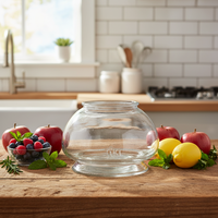 Pot à épices en verre transparent avec un grand volume, facile d'accès et de nettoyage, pour le rangement en cuisine, logo personnalisable