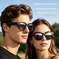 Lunettes intelligentes IA directes usine avec caméra AR 8MP, enregistrement photo/vidéo, contrôle par bouton tactile, batterie 230 mAh, étui de chargement, temps réel