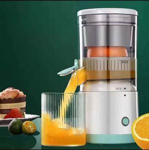 USB Rechargeable Plastic Portable Electric Citrus Juicer Semi-Automatic for Orange Lemon <b>Fresh</b> Juice Single Person - Product Image 2