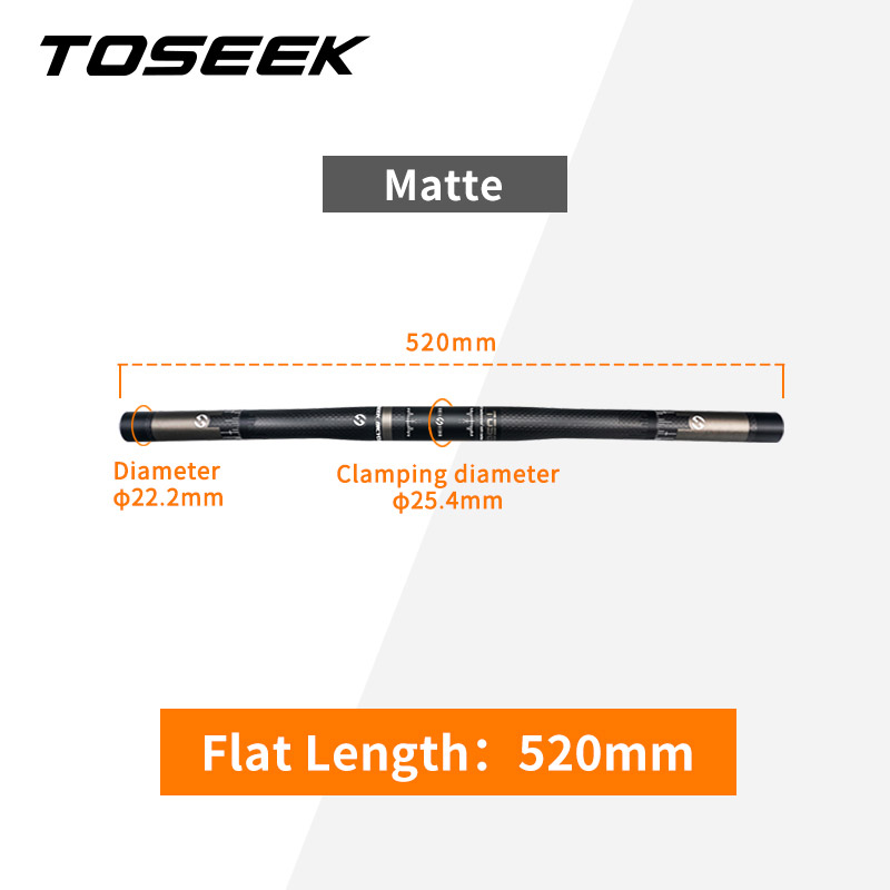 Barra plana mate-520mm