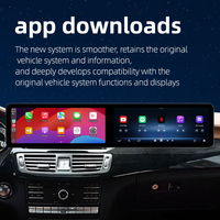 Lecteur DVD de voiture 25,6 pouces avec écran double Android, autoradio 1 DIN pour Mercedes CLS W218 12-17