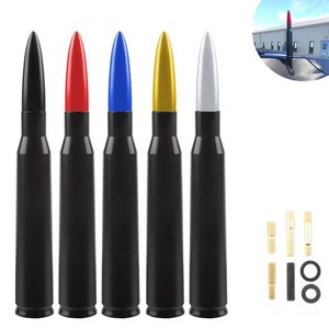 สำหรับติดตั้งบนรถยนต์เสาอากาศแบบกระสุนอลูมิเนียมสีแดงสีฟ้าสีดำสีเงินสีทองสำหรับเชฟโรเลต ฟอร์ด เอฟ 150 รถจี๊ปแรงเลอร์ - Product Image 5