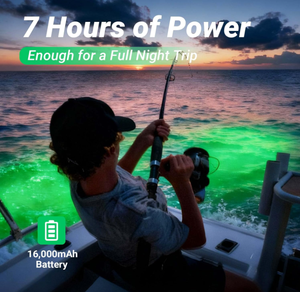 Lampe de pêche sous-marine à LED rechargeable verte bleue blanche cyan étanche pour <span class=keywords><strong>la</strong></span> pêche en mer - Product Image 6