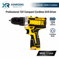 Perceuse-visseuse sans fil professionnelle 12V, outil nu, jaune, compacte, légère, mandrin sans clé, outil électrique pour réparation domestique, CE
