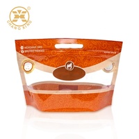 Sac d'emballage pour poulet rôti, anti-buée, micro-ondable, Pollo Asado, poulet rôti chaud, sac en plastique personnalisé avec fermeture éclair