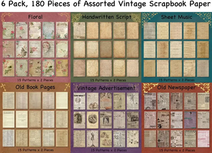 Papel de álbum de recortes, Vintage Journalin G Suministros de álbum de recortes Kits de manualidades para <span class=keywords><strong>Bullet</strong></span> Journals Junk Journal Planners Habitación estética - Product Image 2