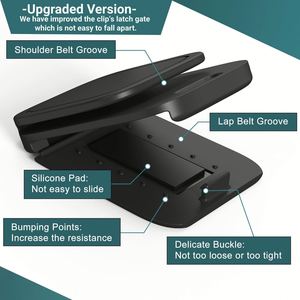 Clip de réglage de ceinture de sécurité en plastique pour voiture, limiteur de ceinture de sécurité, protection anti-frottement du cou pour femmes enceintes, confort optimal - Product Image 2