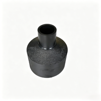 Manchon de réduction S160*63MM SDR11 poli PE 100, traitement de surface lisse, pour connexion à bride eau/gaz souterraine