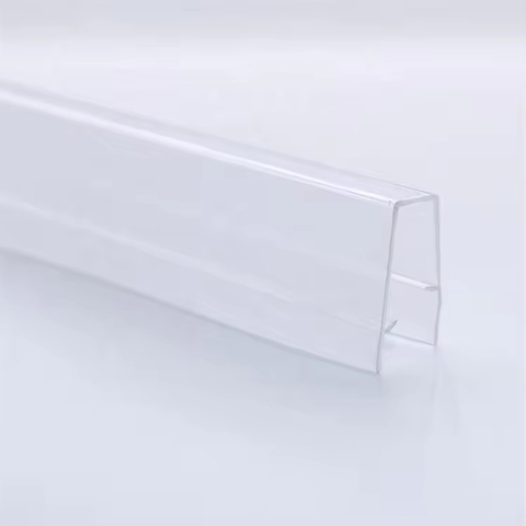 Factory Custom Soft Hard U Shape Clear PVC Profile Plastic Channel for LED Light Strip Cover Window Door Frame Trim
