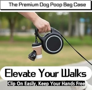 ที่เก็บถุงเก็บอุจจาระสุนัขแบบมีสไตล์ Huamaohengchun สำหรับสายจูง ดึงง่ายและคลิปหนีบสะดวก น้ำหนักเบา เหมาะสำหรับสายจูงแบบยืดหดได้ - Product Image 6