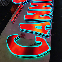 Letreros RGB Personalizados a Todo Color con Caracteres 3D, Letreros LED, Letreros Comerciales, Resistentes al Agua IP65, Programables