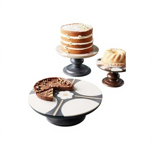 Increíble Soporte para Pastel de 2 Piezas con Incrustaciones de Hueso, Apto para Horno y Lavavajillas, Ecológico, Moderno, Ideal para Fiestas y Celebraciones, Último Modelo, Exclusivo, Gran Venta - Product Image 5