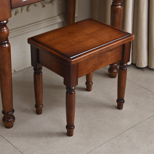 American Style Solid Wood Dressing <b>Table</b> With <b>Mirror</b> Storage Bedroom Makeup <b>Vanity</b> Oak Wood Adult Furniture - Product Image 2