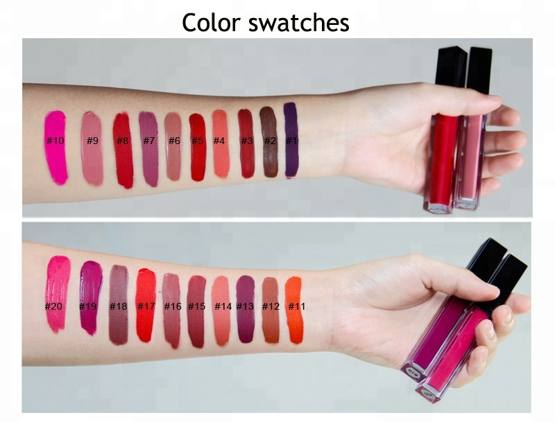 Wholesale 20 colors matte liquid lipstick container lipstick private label