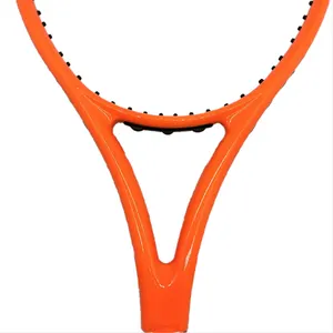 Custom Hoge Kwaliteit Oranje Professionele Koolstofvezel Tennisracket