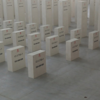 Blocs d'alumine réfractaire Huachen (Henan) haute résistance au feu 1770-2000°C ZrO2 40,1% résistance à la compression à froid 300MPa pour le verre