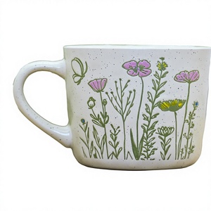 Tazas de Café de Porcelana Pintadas a Mano con Diseño Creativo de Dibujos Animados de la Marca JADE, Desechables, con Patrón de Manzana y Plátano, 201-300 ml, Venta al Por Mayor - Product Image 2