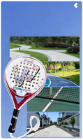 Raket Padel Desain Baru yang Dapat Dipersonalisasi dengan Logo Kustom - Permukaan Karbon 3K 12K 18K untuk Grosir OEM