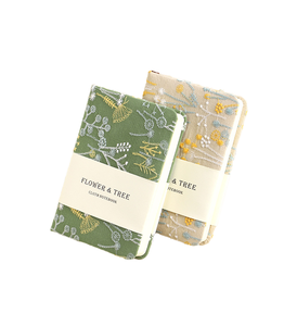 Cuaderno de Tapa Dura Gruesa A6, Estilo Vintage Retro, con Tela de Lino, Cosido con Hilo, Personalizable con Bordado de Flores y Árboles, para Estudiantes - Product Image 1