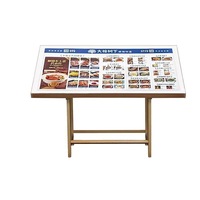 Afficheur lumineux pour menu de restaurant, présentoir LED pour menu, présentoir de sol pour devanture de magasin, présentoir de commande, présentoir de plats