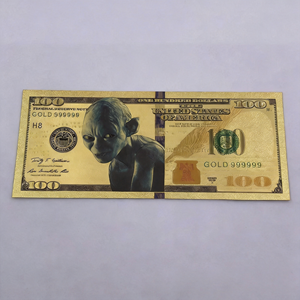Billetes Conmemorativos Chapados en Oro del Señor de los Anillos, Billetes de Oro Clásicos con Temática de Películas Americanas al por Mayor - Product Image 2